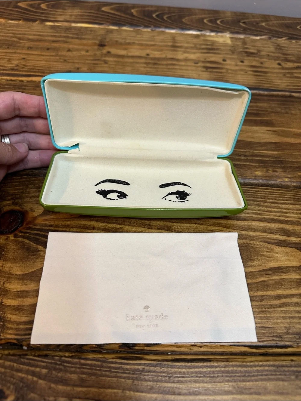 Kate Spade Eyeglass case with cloth
